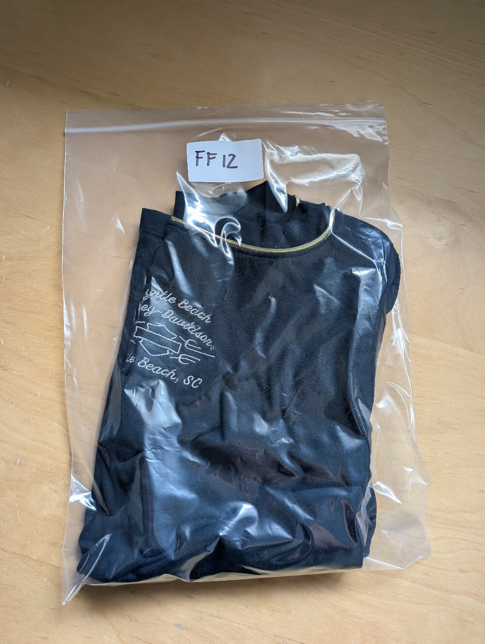 Harley-Davidson Black V-Neck Tee with Gold Wing Graphic - Picture 9 of 9